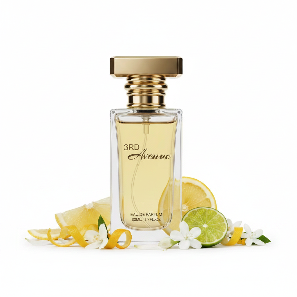 Side profile of 3RD Avenue Eau de Parfum 50ml – BOON Perfumes Arabian fragrance shipped from Prague
