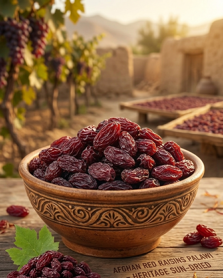 Red Raisins Palawi Afghan Premium (1 KG) | Authentic Kabuli Palaw Kishmish