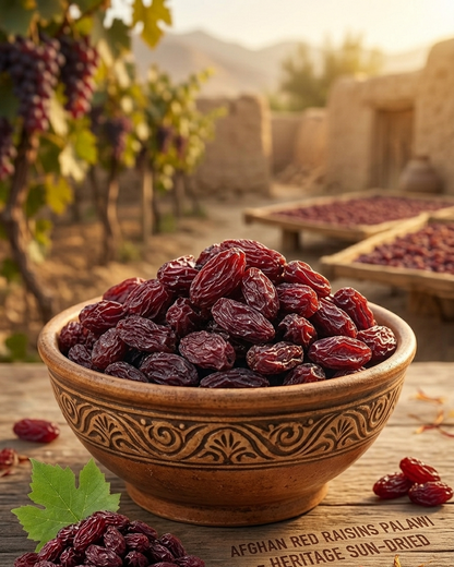 Red Raisins Palawi Afghan Premium (1 KG) | Authentic Kabuli Palaw Kishmish
