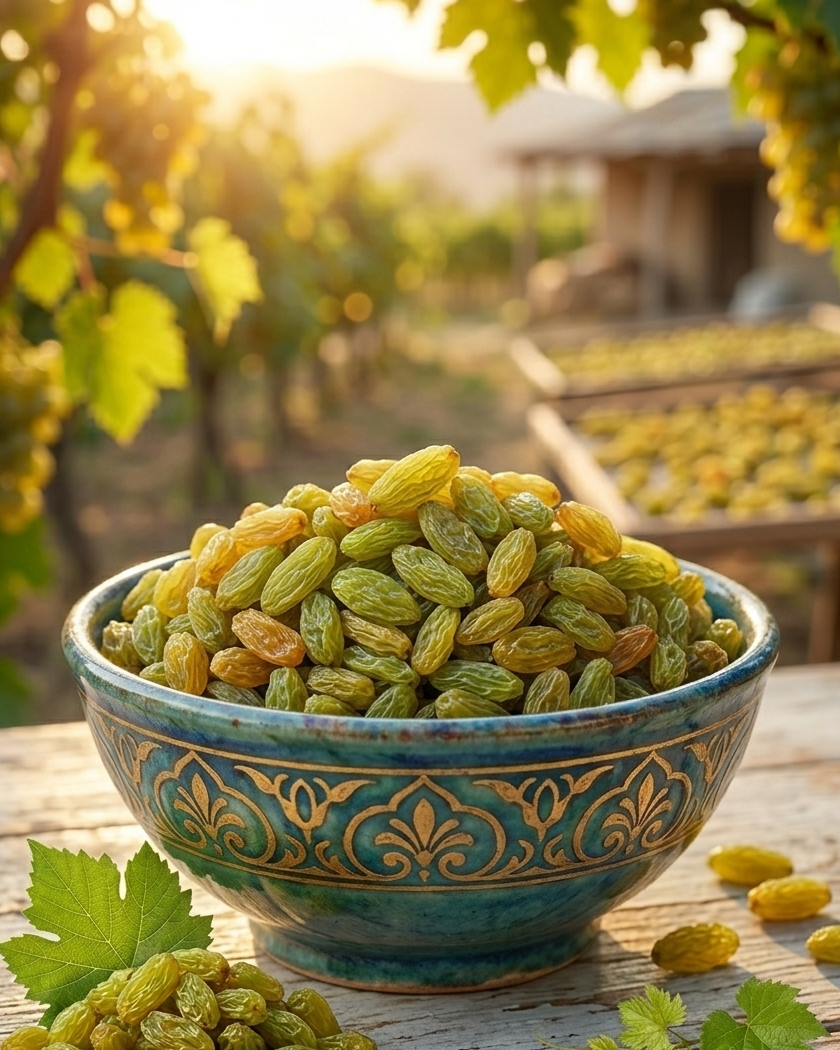 Green Raisins Gerdak Sabz (1 KG) | Authentic Kishmish