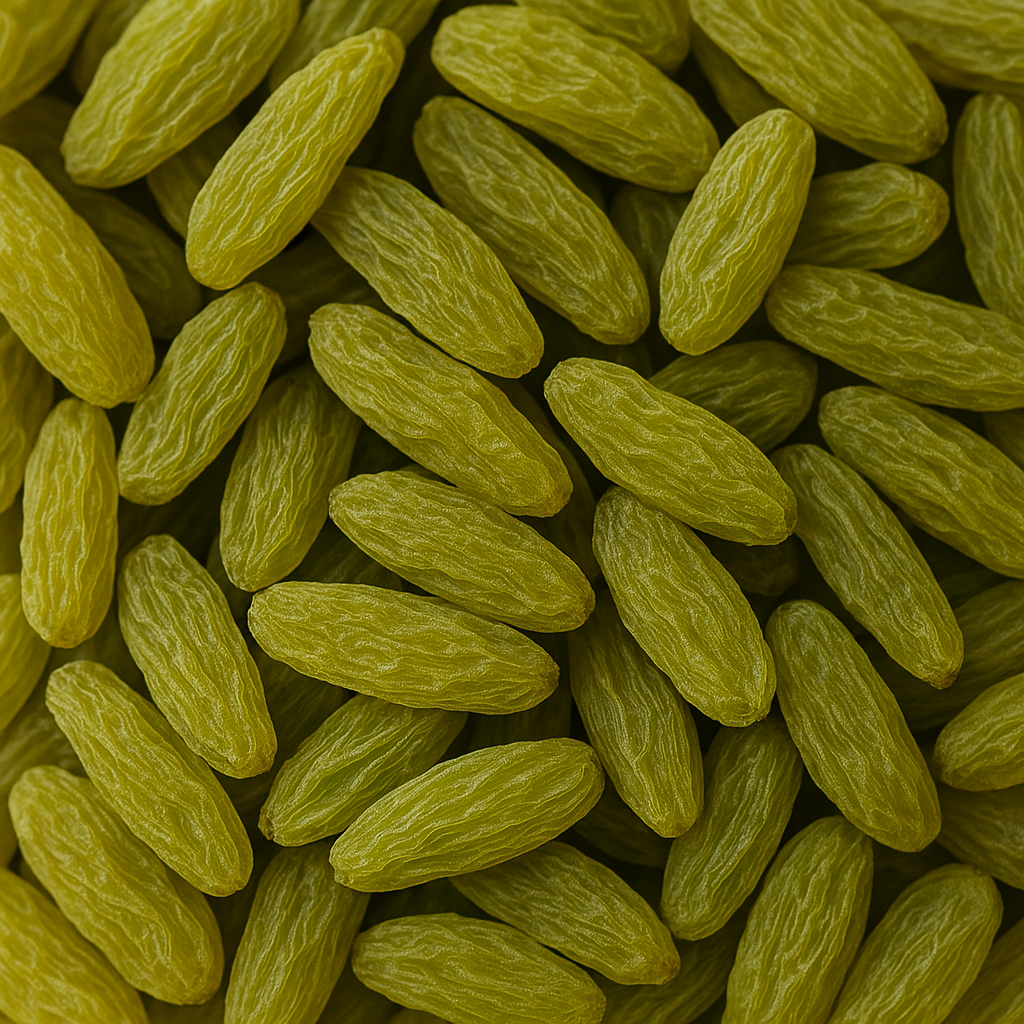 Rozinky zelené (Keshmesh Sabz Gerdak 1 Kg) |  Green Raisins Gerdak | Natural Sweetness from Afghanistan