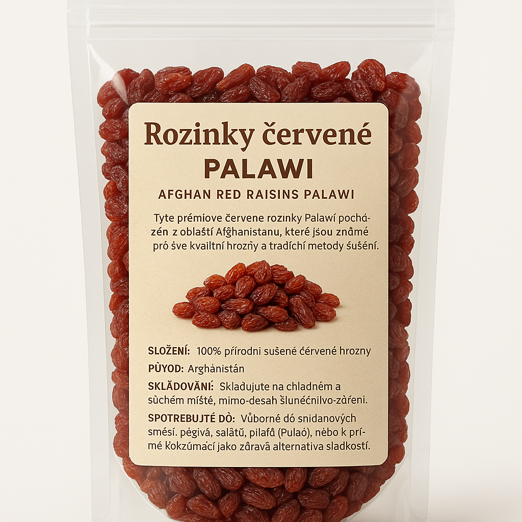 Rozinky červené Palawi (Afghan Red Raisins Palawi) 1 KG