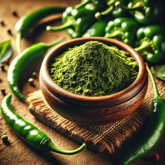 Afghánský zelený chilli prášek | 400 g Afghan Green Chilli