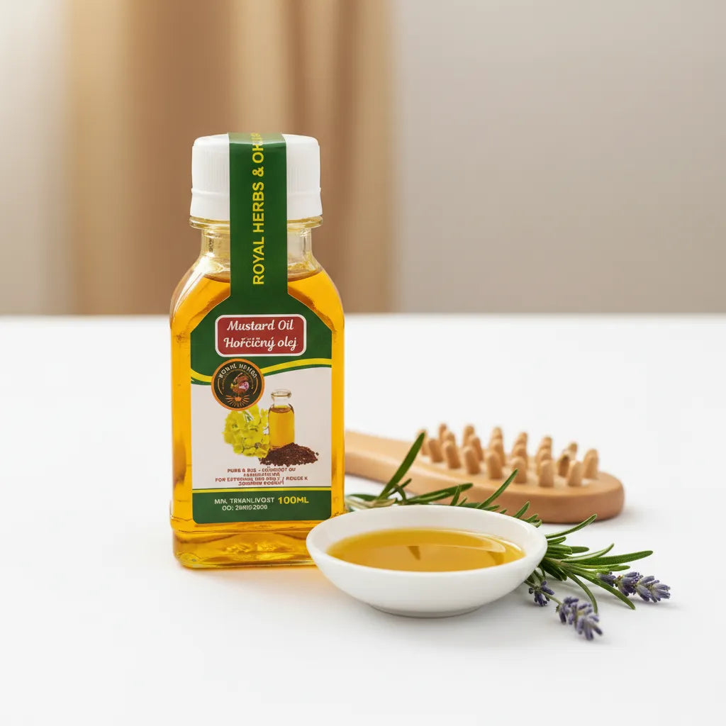 Afghan Mustard Oil for hair and body massage – pure natural wellness oil 200ml
