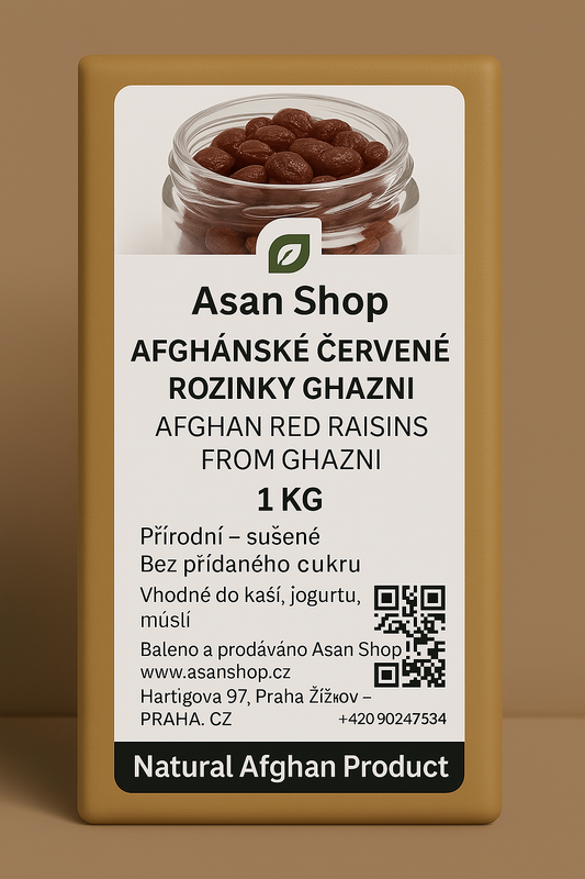 Afghánské červené rozinky Ghazni | Afghánských červených rozinek z Ghazni 1 KG
