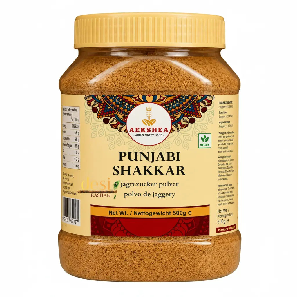 Punjabi Shakkar 500g – Unrefined Cane Sugar | Natural Desi Shakkar
