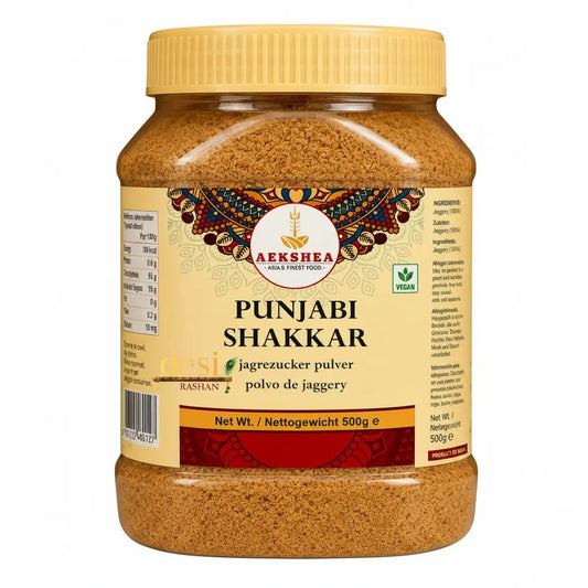 Punjabi Shakkar 500g – Unrefined Cane Sugar | Natural Desi Shakkar