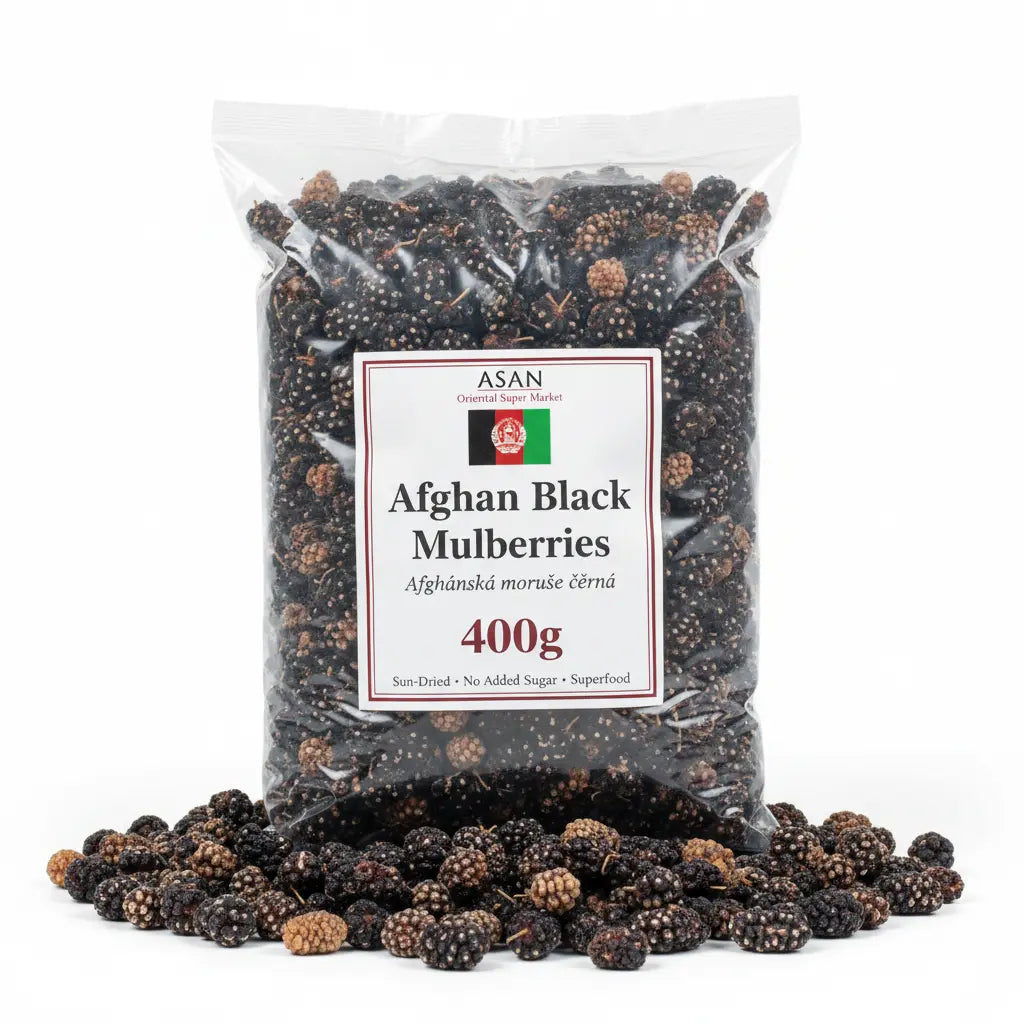 Black Dried Mulberries Premium Afghan 400 g  | Authentic Toot / Tut-e-Siah
