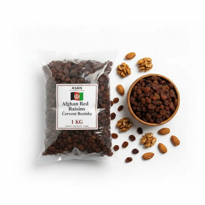 Afghan Ghazni Natural Red Raisins with nuts – premium superfood healthy snack 1kg
