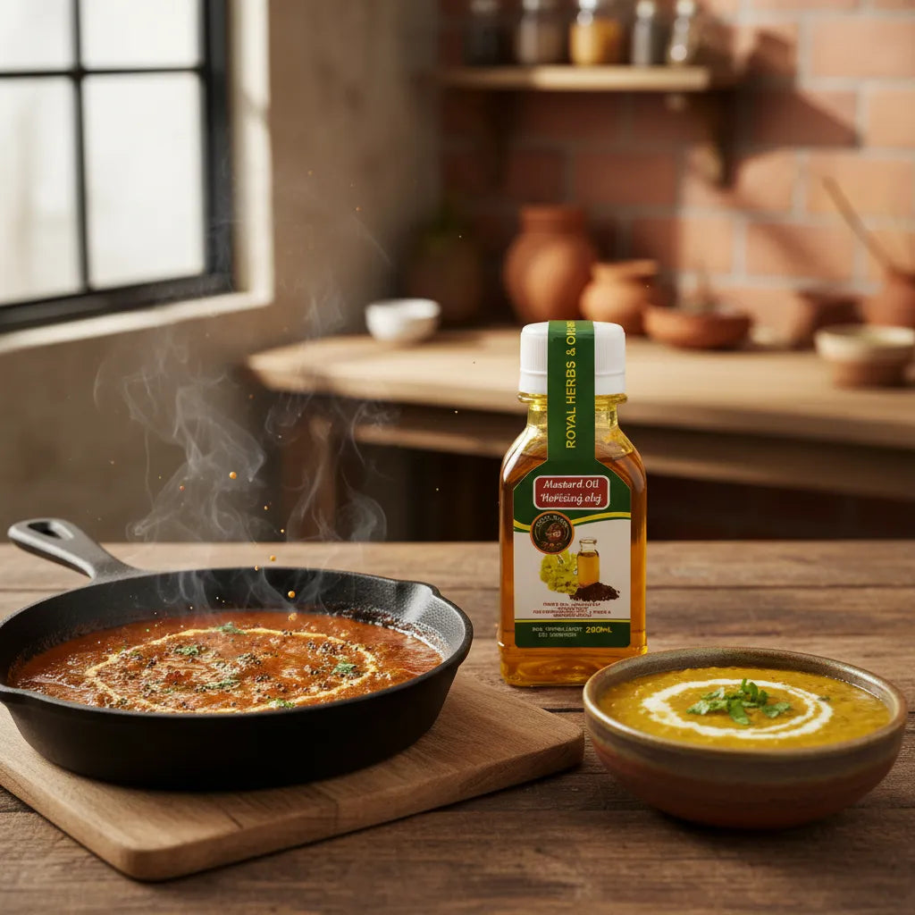 Premium Afghan Mustard Oil used for curry and dal – traditional cooking oil 200ml
