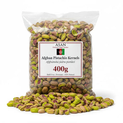 Premium Pistachio Kernels (400 g) | Raw Green Shelled Pistachios