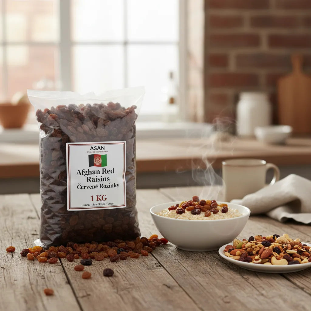 Afghan Ghazni Red Raisins used in oatmeal and trail mix – healthy natural snack 1kg
