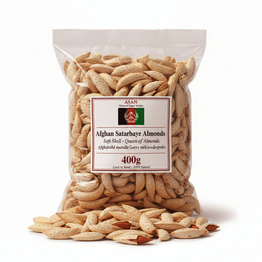 Authentic Afghan Satarbaye Soft Shell Almonds (400 g)