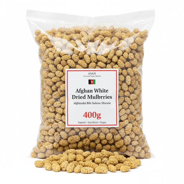 Premium Afghan White Dried Mulberries (400g) – 100% Natural Superfood Sweets