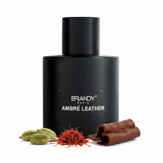 Amber Leather Eau de Parfum 100ml – warm smoky oriental niche fragrance with cardamom saffron and leather, available in Czech Republic
