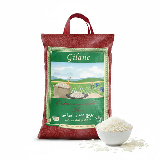 Gilane Persian Aromatic Rice 5kg – Premium Iranian Rice for Chelow & Tahdig