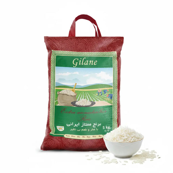Gilane Persian Aromatic Rice 5kg – Premium Iranian Rice for Chelow & Tahdig