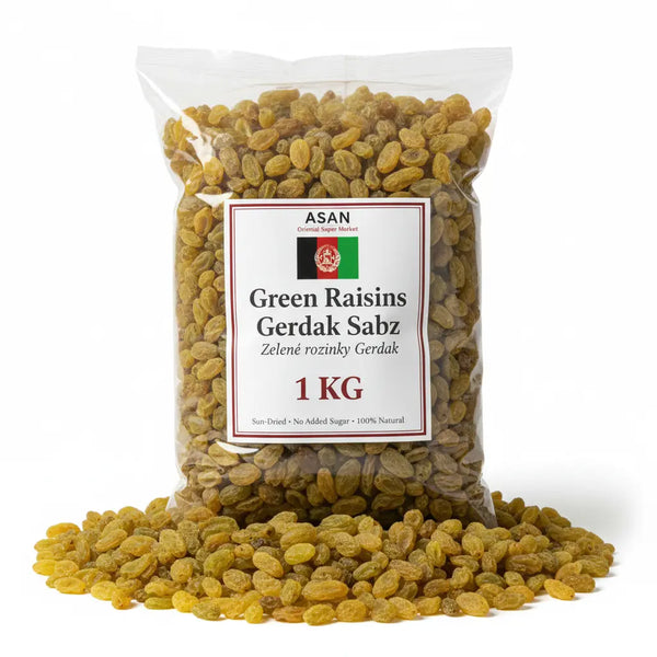 Green Raisins Gerdak Sabz (1 KG) | Authentic Kishmish