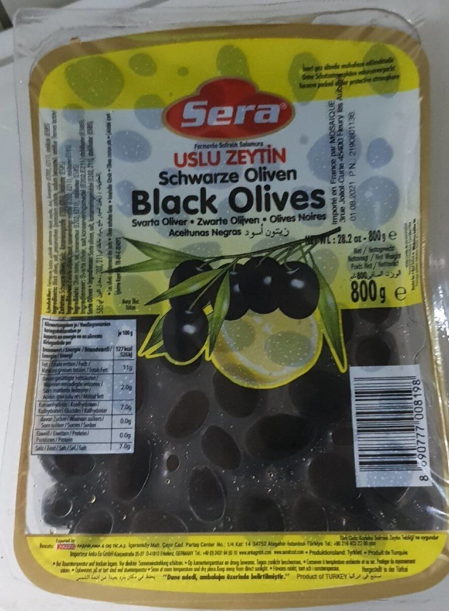 Sera Uslu Zeytin 800g – Turkish Black Olives