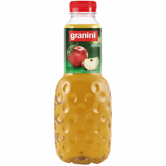 Granini Jablko 100% 1000ml – Pure Apple Juice, white studio background
