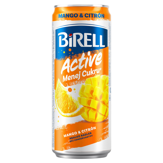 Birell Active Mango & Citrón 500ml – Non-Alcoholic Radler