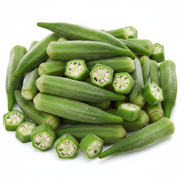 Okra 340 G – Frozen Okra Bhindi, vibrant green okra pods