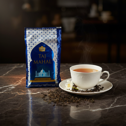 Taj Mahal Tea 500g with elegant Darjeeling cup - Asan Oriental Supermarket Prague