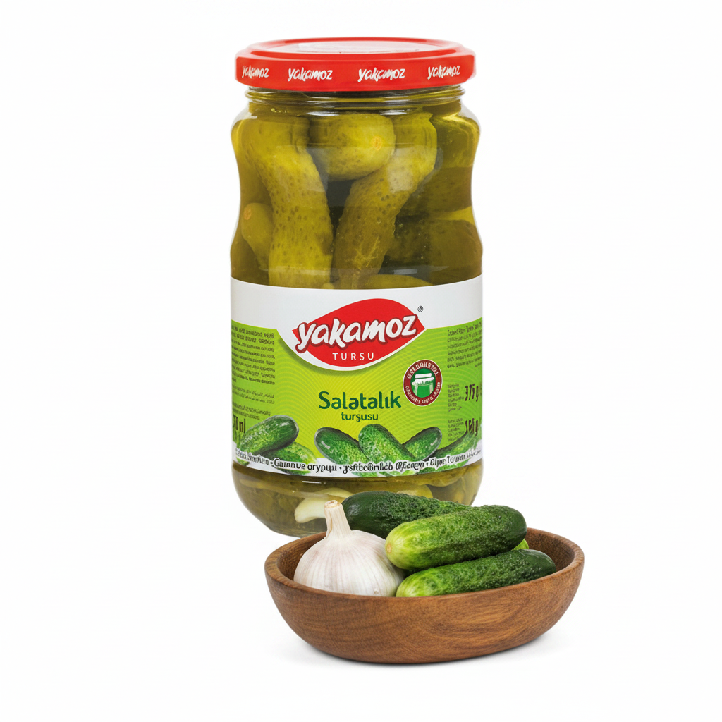 Yakamoz Pickled Cucumbers – styled hero shot