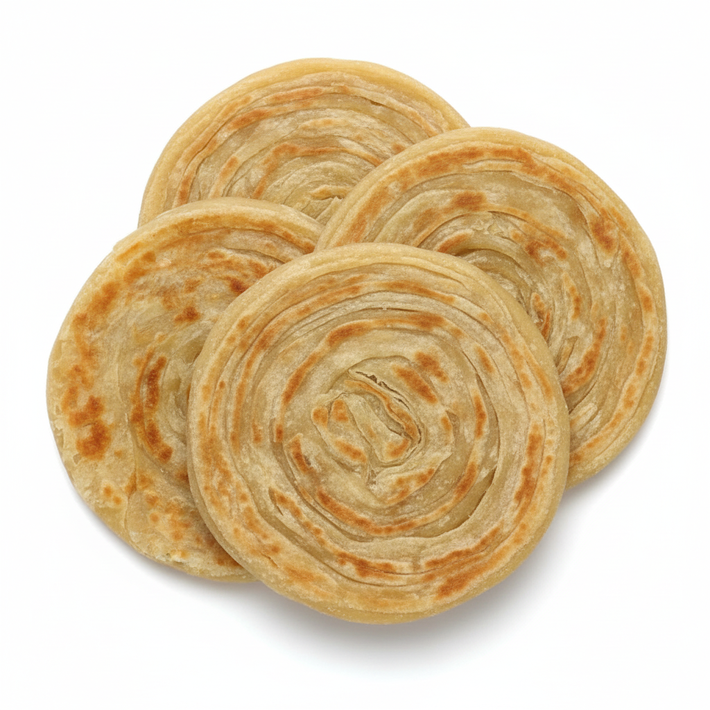 Paratha 400 G – Frozen Plain Paratha, golden flaky layered wheat flatbread
