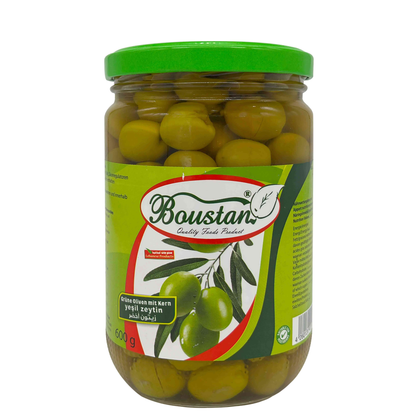 Boustan Yeşil Zeytin 600g – Green Olives