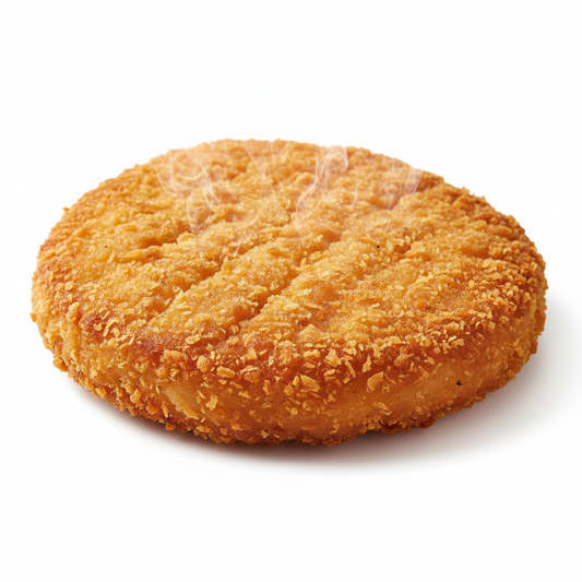 Burger Crunchy Chicken – Frozen Halal Crispy Chicken Burger, golden crunchy coating