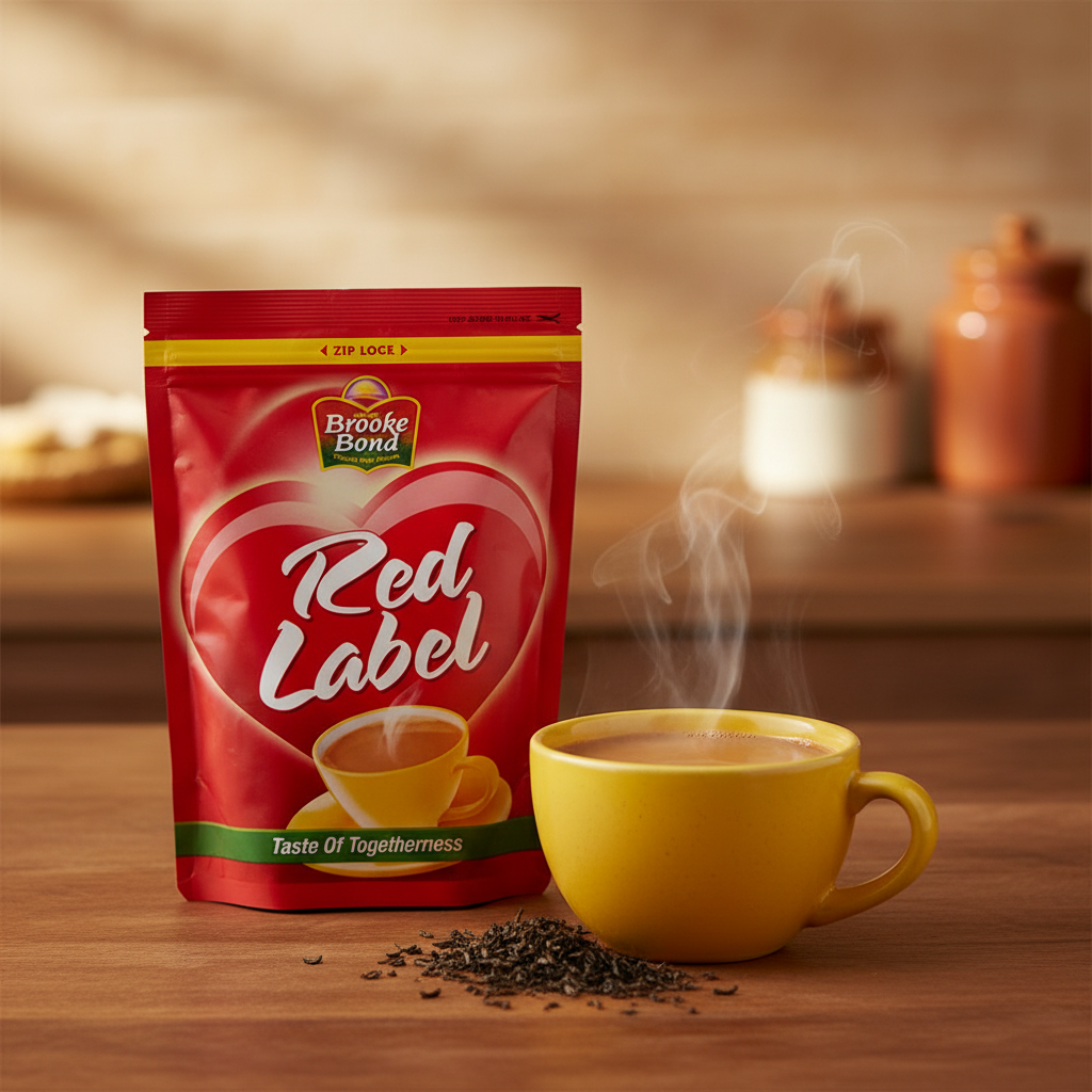 Red Label Black Tea with morning chai cup - Asan Oriental Supermarket Prague