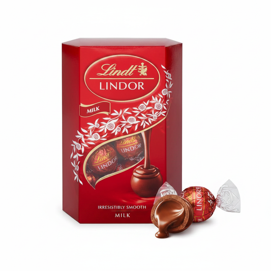 Lindt Lindor Milk Chocolate Truffles 200g – red gift box with truffle balls, buy online Czech Republic asanshop.cz
