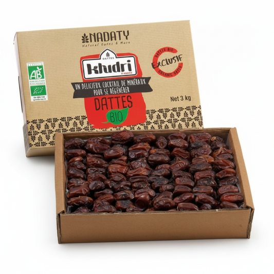 Nadaty Khudri Bio Dates 3kg open box - organic Saudi Arabian dates - Asan Oriental Supermarket Prague