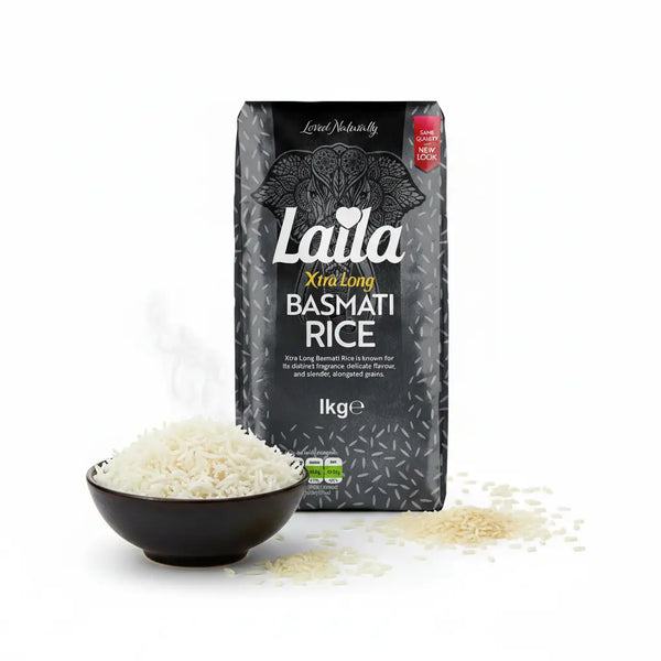 Laila Black Basmati Rice 1kg – Premium Long Grain Basmati