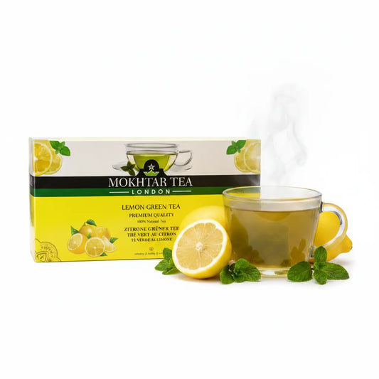 Osvěžující citrónový čaj Mukhtar 25 sáčků - Authentic Mukhtar Lemon Tea 25 bags pack from asanshop.cz