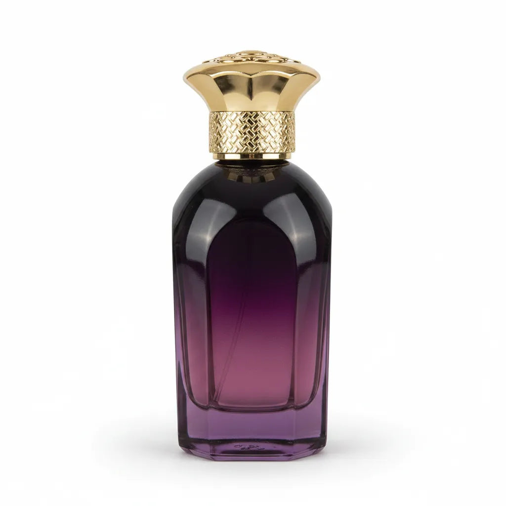 Side profile of Rose Oud Attar Cel de Parfum 100ml by Brandy – long-lasting unisex oriental fragrance shipped from Prague Czech Republic

