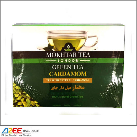Mokhtar čaj kardamomový zelený | 100 sáčků - 200 g Mukhtar Tea with Cardamom